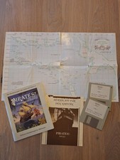 Pirates Amiga 500, 600, 1200 Spiel mit Anleitung und Landkarte Retro