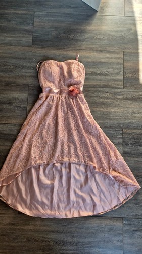 Vokuhila kleid rosa mit - rosa, 40