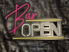 BAR OPEN Leuchtreklame, Neon