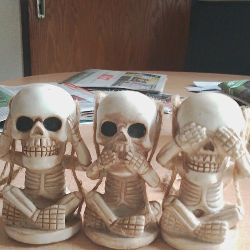 3er set totenkopf - totenkopf, dekofiguren