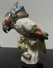 Porzellan, Figur, Nymphenburg, Kakadu, XXL, bemalt, sehr groß, selten