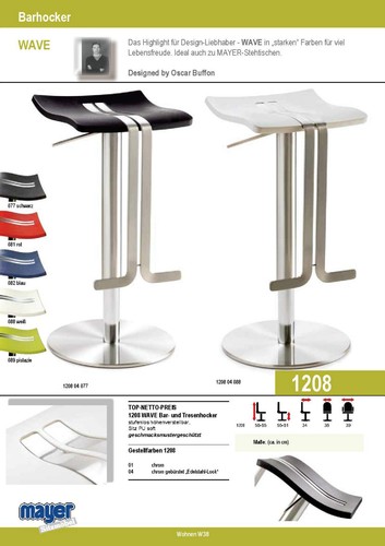 Mayer design barhocker farben - mayer,