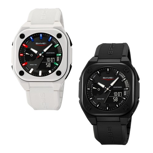 Herren sportuhr mit dual time - sportuhr,
