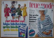 Neue Mode 1971/06 w/Burda Shorts Kostüm DIRNDL Hot Pants Umstandsmode 70er J