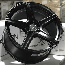 19 Zoll AW7 concave Felgen 9x19 5x112 ET30 schwarz matt für Mercedes