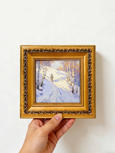 Person fuß schnee - person, im