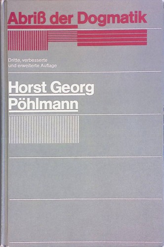 Abriss der dogmatik - abriss,