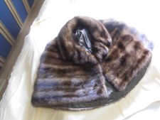 schönes Nerzcape Bolero Mink Saga Braun Neu