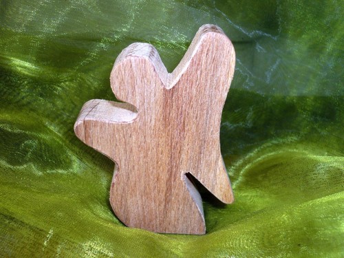 Engel aus holz buche - holz, /