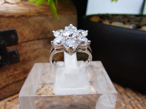 925 silber ring vintage blumen - 925,
