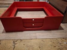 Hunde Wurfkiste rot mit Welpenschutzleisten