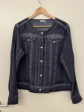 Laura Torelli Blazer / Jacke - M - blau mit Pailletten besetzen Taschen