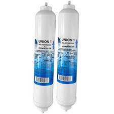 2er-Pack, externer universal Wasserfilter für Kühlschrank von Samsung, LG uvm.