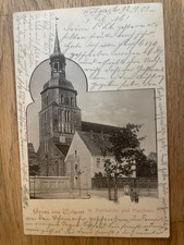 Postkarte AK Gruss aus Wolgast
