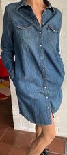 Levis- Kleid, Hemdblusenkleid, Blusenkleid,mittelblau, Gr. M