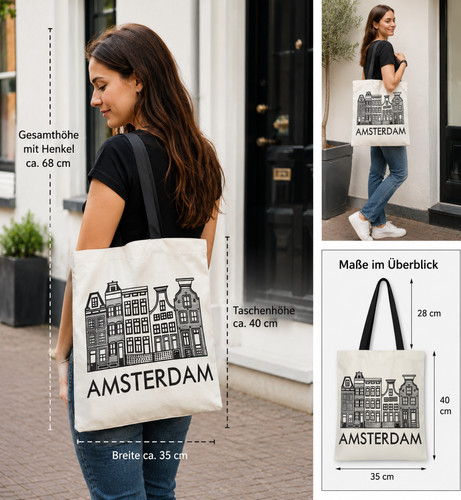 Amsterdam tragetasche - ✂️,