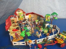 Mega 6926 Reiterhof 4x  Erweiterung massig Pferde Tiere Figuren Playmobil 7801