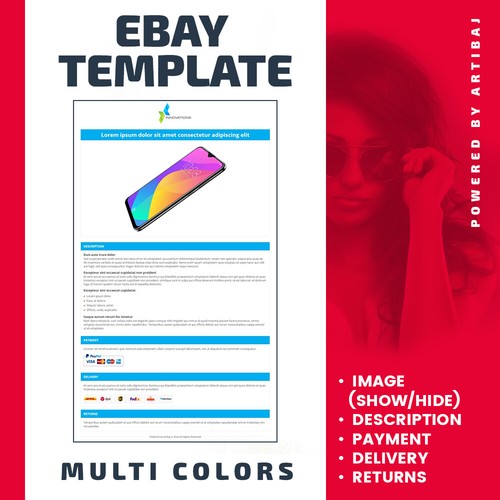 Ebay template auktion - ebay, vorlage
