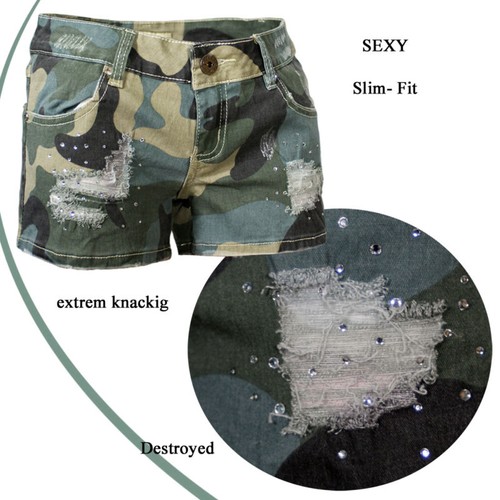 Sexy stretchjeans hotpants - sexy,