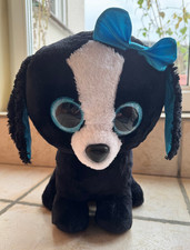 Ty Glubschi Beanie Boos XXL – Hund „Tracey”, Stofftier Glitzeraugen, 42 cm