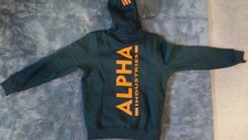 Alpha Industries Herren Kapuzenpullover Back Print Hoody  Pulli