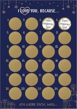 Adventskalender Rubbeln Ich