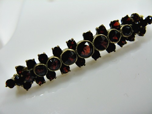 Granat brosche um 1870 - granat,