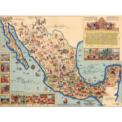 Bildkarte von mexiko 1931 - von,