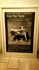 XXL-POSTER über KULT THEATER-PLAKET aus "Cosi Fan Tutte", mit RAHMEN, UNIKAT!