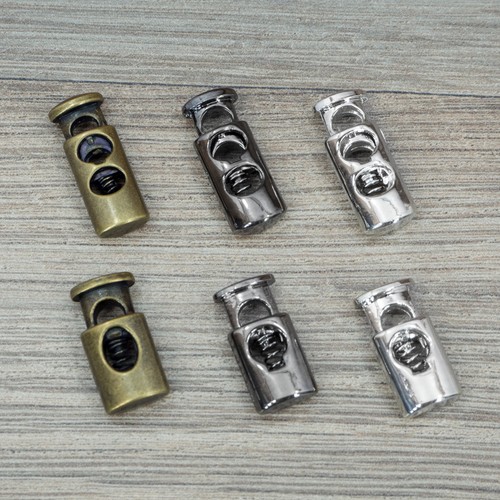 Metall kordelstopper 1 loch - -, 1-loch