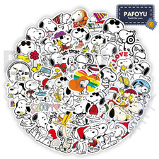 Snoopy Sticker Set - Die Peanuts Woodstock Comic Kinder Hund Aufkleber 50 Stk.