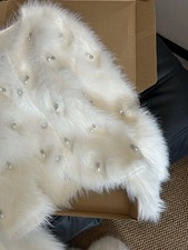 Faux Pelz Strickjacke Damen