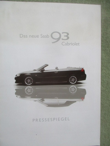 Saab cabriolet presse - saab,