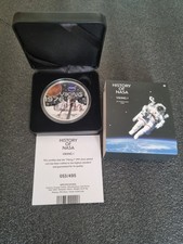 NASA 50mm Silver Plated Coin