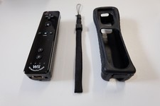 original Wii Remote Fernbedienung mit Motion Plus Schwarz Controller