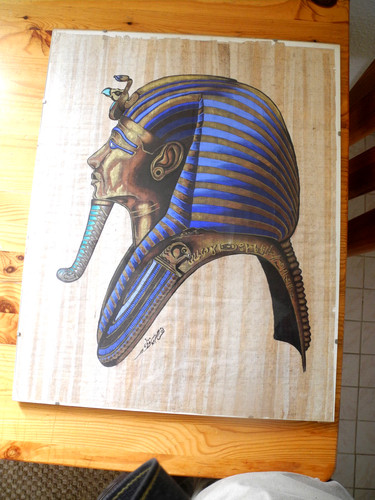 Papyrus bild mit glasrahmen - papyrus,