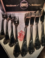Wellner  CBS Pluto Rokoko Fischbesteck 4 Personen im ORIGINALKARTON