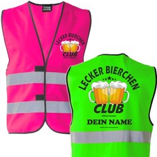 Lecker bierchen club warnweste - lecker,