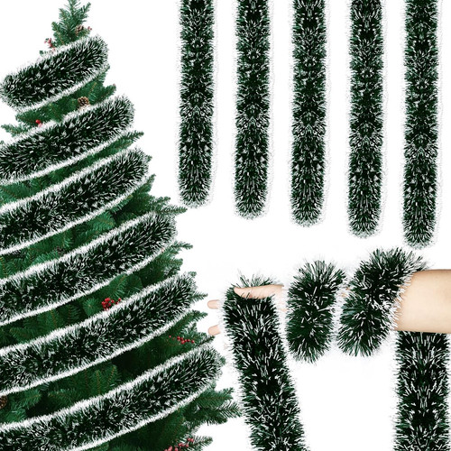 Weihnachtsgirlande 10m grün
