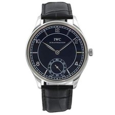 IWC Portugieser 44mm Handaufzug, black dial, Ref. IW544501, B+P