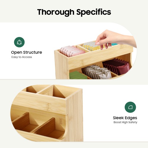 Teebeutel organizer bambus - teebeutel, 3