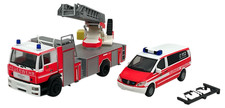 Herpa MAN Feuerwehr Wiesbaden DLK + ELW 1:87 H0 OVP Exclusive