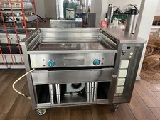 BOHNER BG 80 A 8 kW mobile Grill Station Front Cooking Rauchabzug Gastronomie 80