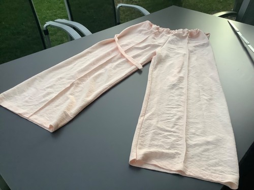 Leinen hose sommer - leinen, pfirsich