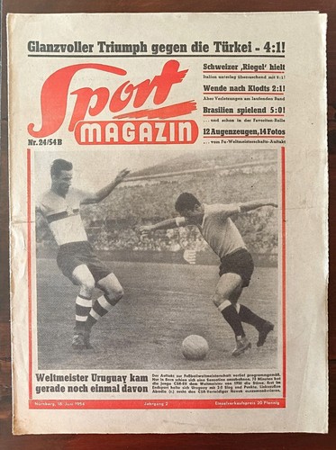 Sportmagazin 1954 world cup - sportmagazin,
