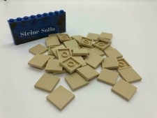 Lego (c) 50x Fliesen 2x2  tan