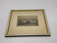 ANTIKER STICH GENUA ANSICHT