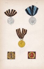 Russland Russie Russia Orden medal order Medaille Lithographie 1840