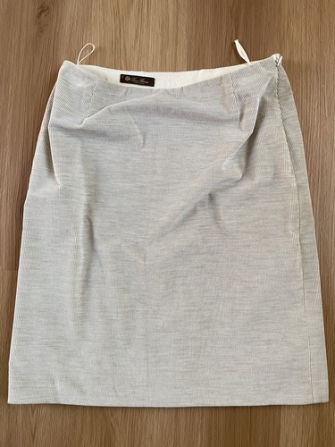 Loro piana faltenrock beige - loro,