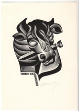 ANATOLIJ KALASCHNIKOW: Exlibris für N. S. Reznichenko, Kuh